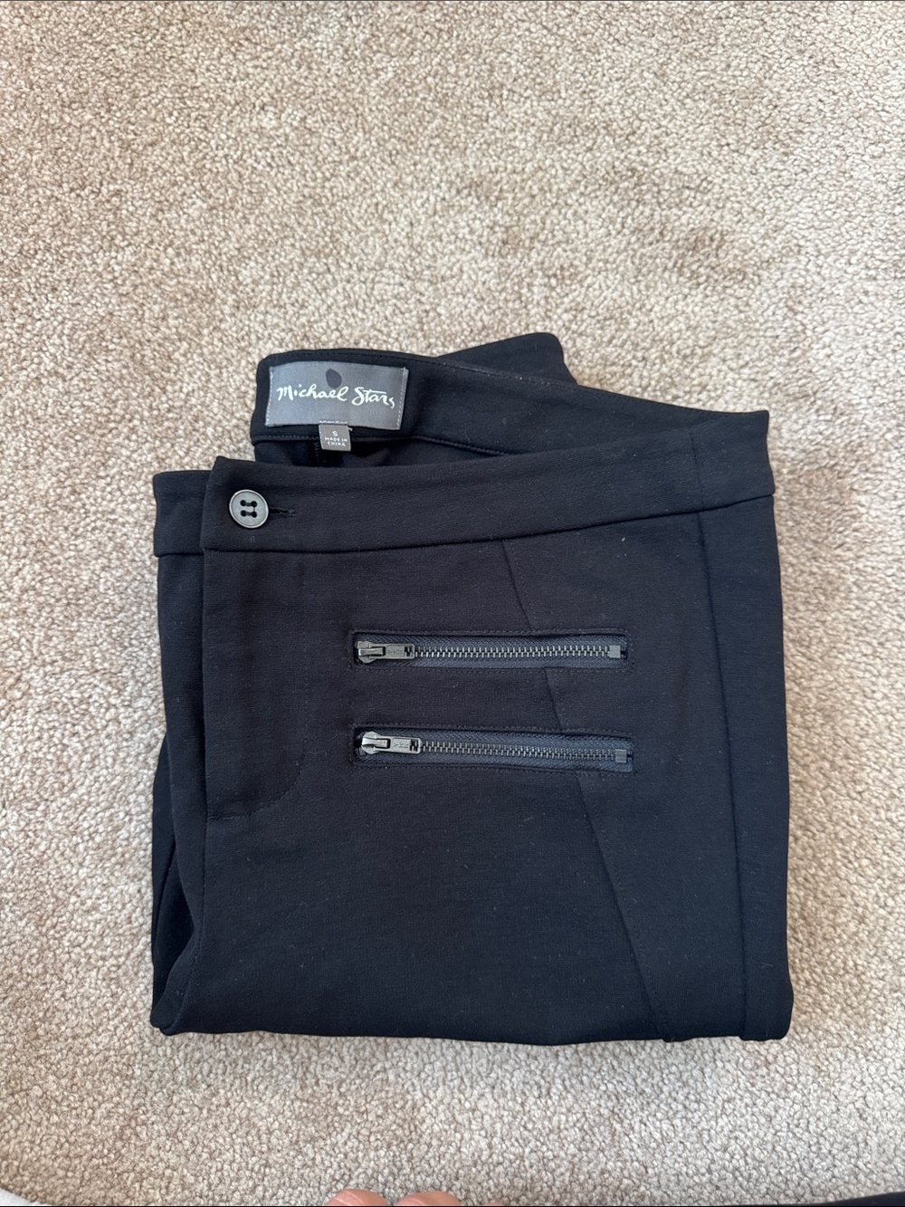 Michael Stars Black Straight Leg ankle Pant - Picture 3 of 3